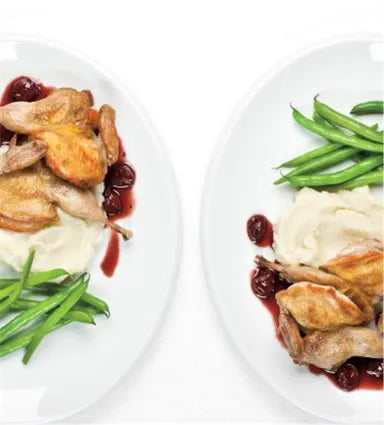 Roasted Quail with Cherry and Red Wine Sauce