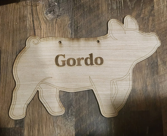 CUSTOM ORDER - WITH Etched Name - Rabbit Cage Sign blank, livestock, wood stall blank, buck, doe, New Zealand, Dutch, Rex, Hotot