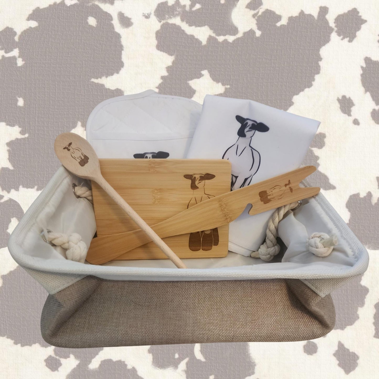 Pre-Made Buyer’s Gift Basket - Small | 4H & FFA Livestock Auction Thank You Gift | Custom Animal Design