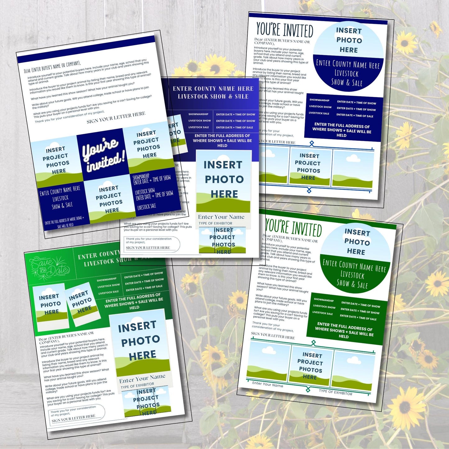 Livestock Buyer Letter Templates | 20 Canva Editable Designs | Customizable Club Outreach Letters for Agriculture Youth