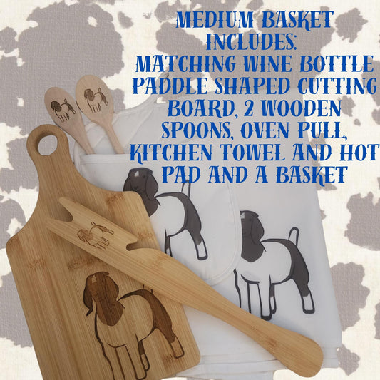 Pre-Made Buyer’s Gift Basket - Medium | 4H & FFA Livestock Auction Thank You Gift | Custom Animal Design