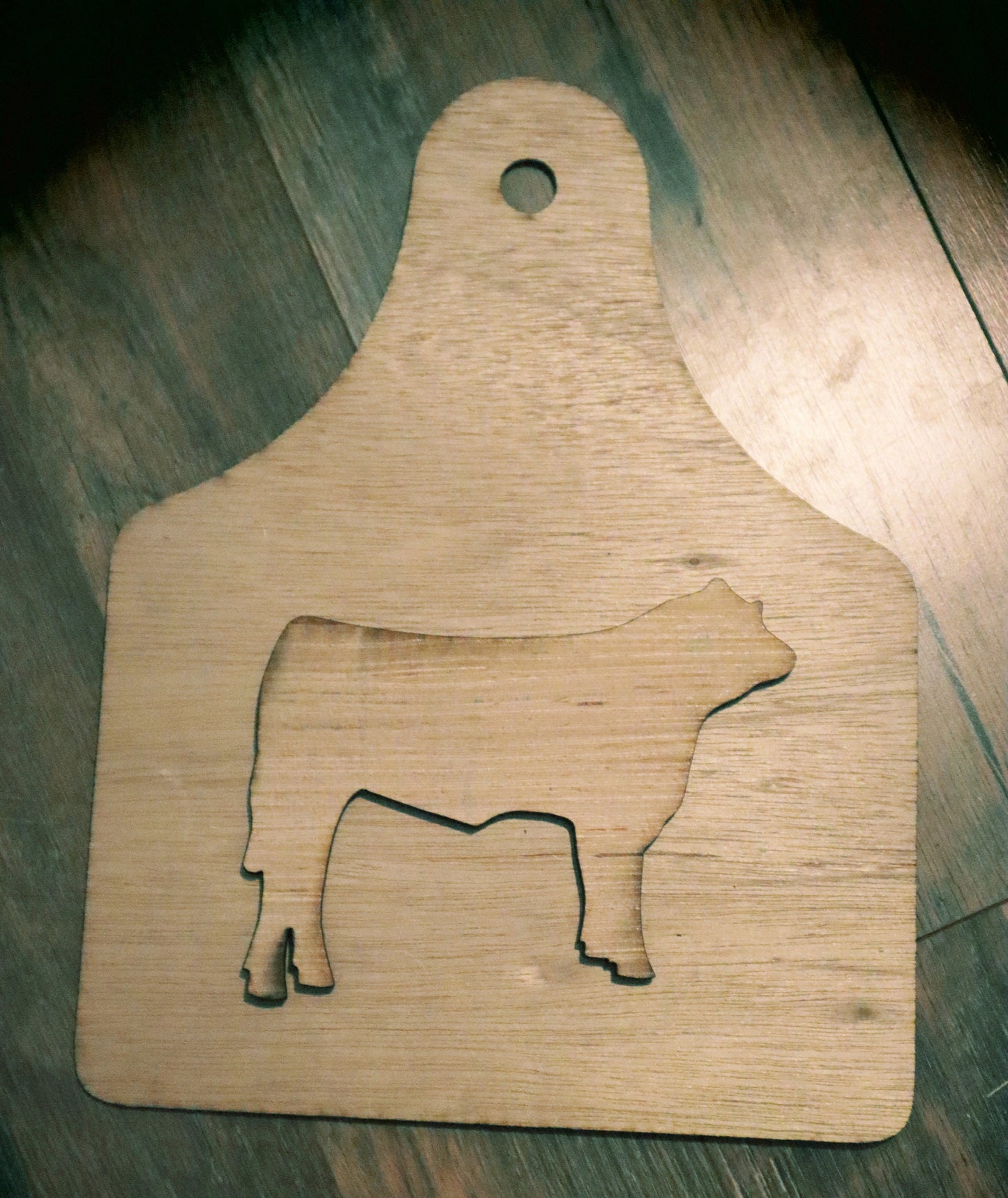 Market Steer Wood Tag Blank β 10x13β Ear Tag Sign with Separate Steer Cutout β Livestock Stall Sign, Farmhouse DIY, 4H/FFA Craft