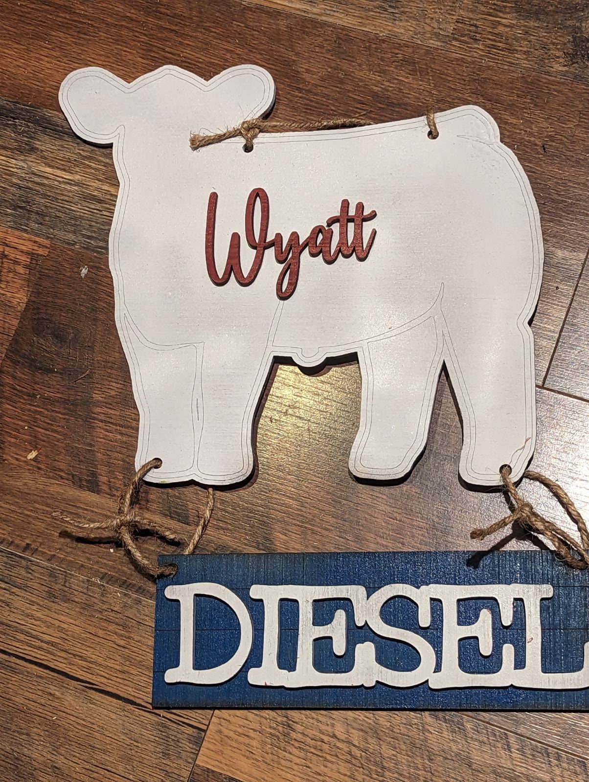 Custom Stall Signs - Cutout, Livestock, Steer, Lamb, Goat, Pig, Swine, Dairy goat, turkey