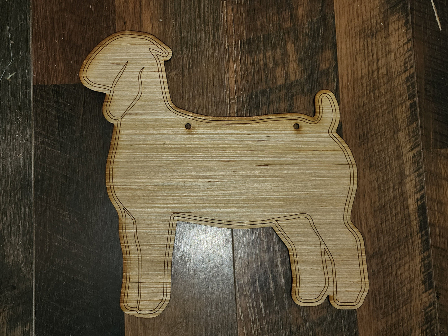 CUSTOM ORDER - WITH Etched Name - Doe Breeder or Market goat Wood Sign blank, boer, livestock
