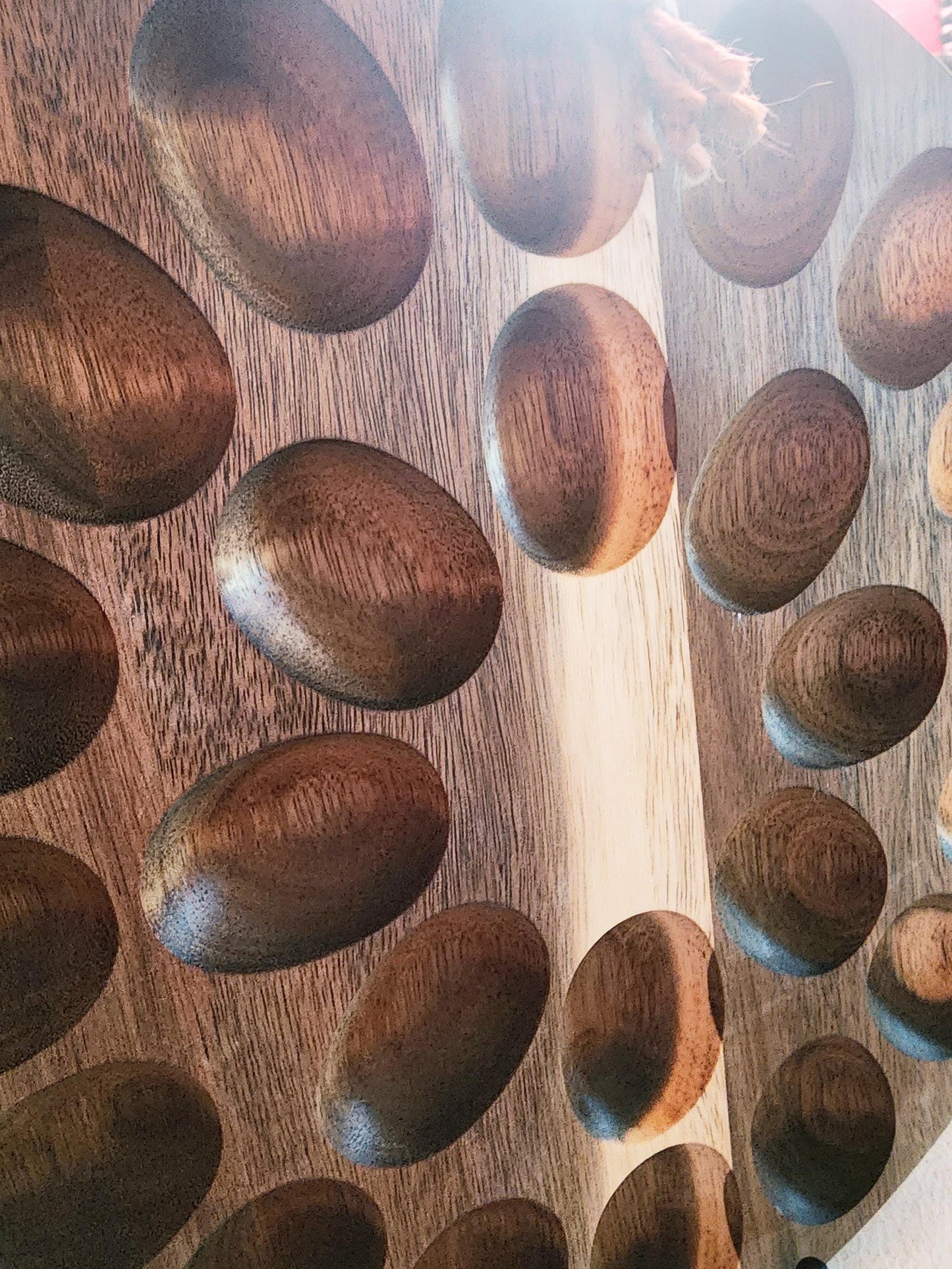 Wicked Chickens Lay Deviled Eggs – Round Acacia Wood Egg Tray – Holds 24 Eggs – Funny Farmhouse Kitchen Board – Charcuterie or Cutting Board