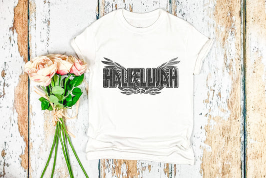 Vintage Rock style - Halleluiah - Christian Tee-shirt