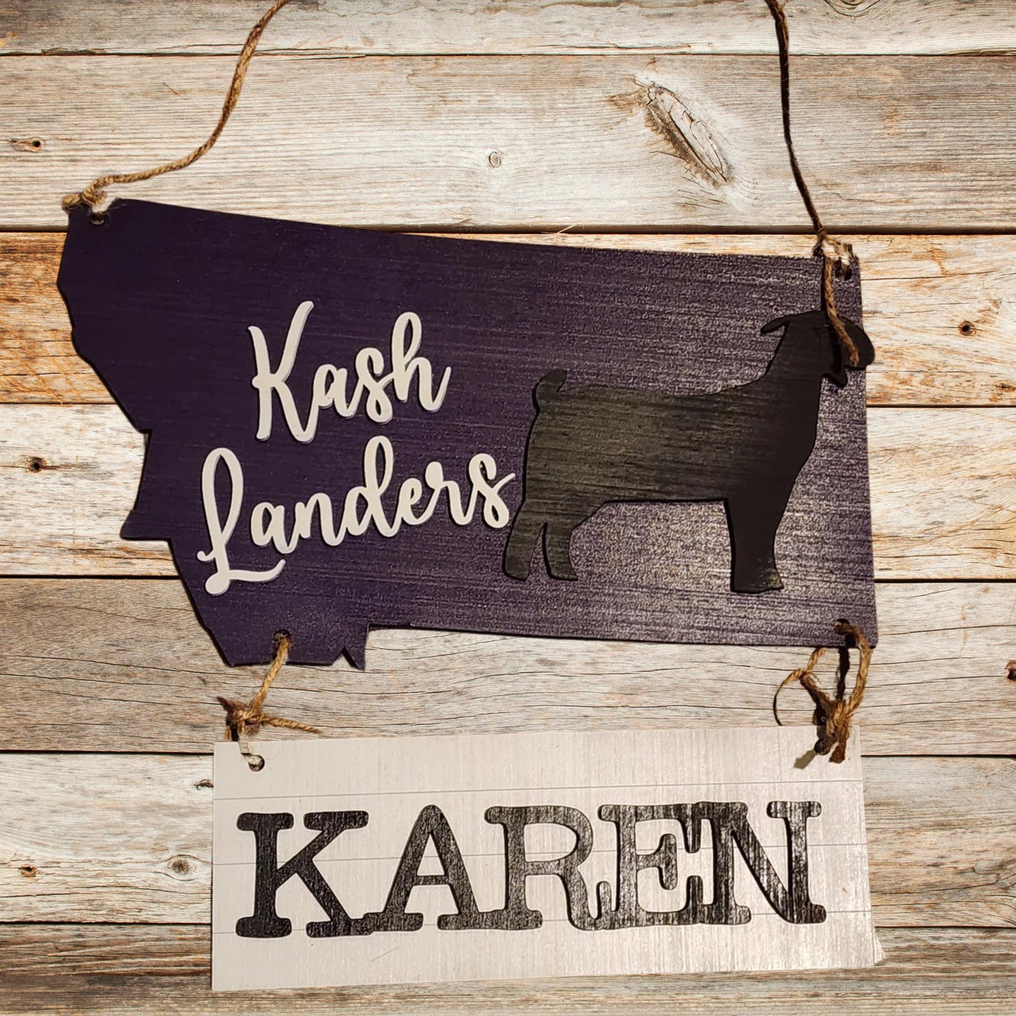Mississippi Stall Sign – Custom State Shaped Livestock Sign for 4H & FFA – Personalized Barn Sign for Steer, Pig, Goat, Lamb, Turkey