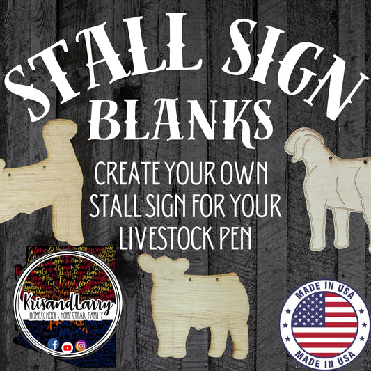 Rabbit Cage Stall Sign Blank | Buck or Doe Wood Cutout | New Zealand, Dutch, Rex, Hotot | DIY Livestock Show Sign for 4H & FFA Market Rabbit