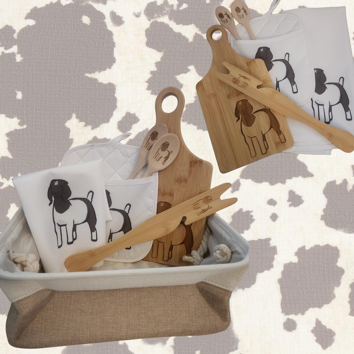 Pre-Made Buyer’s Gift Basket - Small | 4H & FFA Livestock Auction Thank You Gift | Custom Animal Design