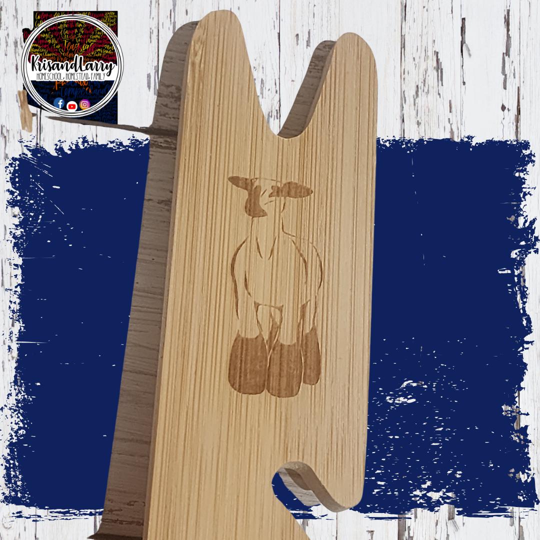Oven Rack Pull - 4-H FFA Buyer Gift – Laser-Etched Bamboo Oven Rack Pull – Livestock Animal Design – Auction Thank You – Market Project Gift