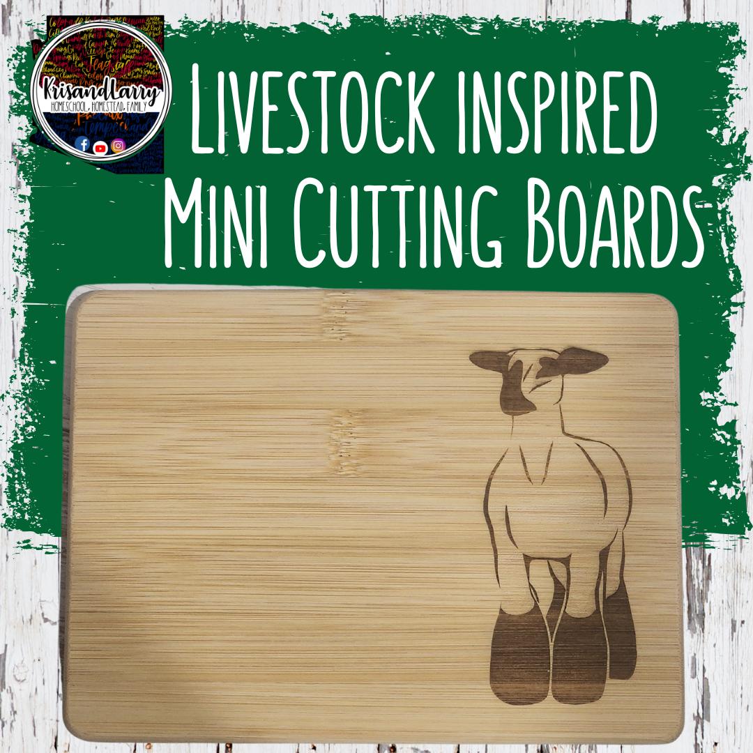 Steer 4-H FFA Buyer Gift – Bamboo Paddle Cutting Board – Front Facing Market Steer Design – Livestock Auction Thank You – Beef Project Gift