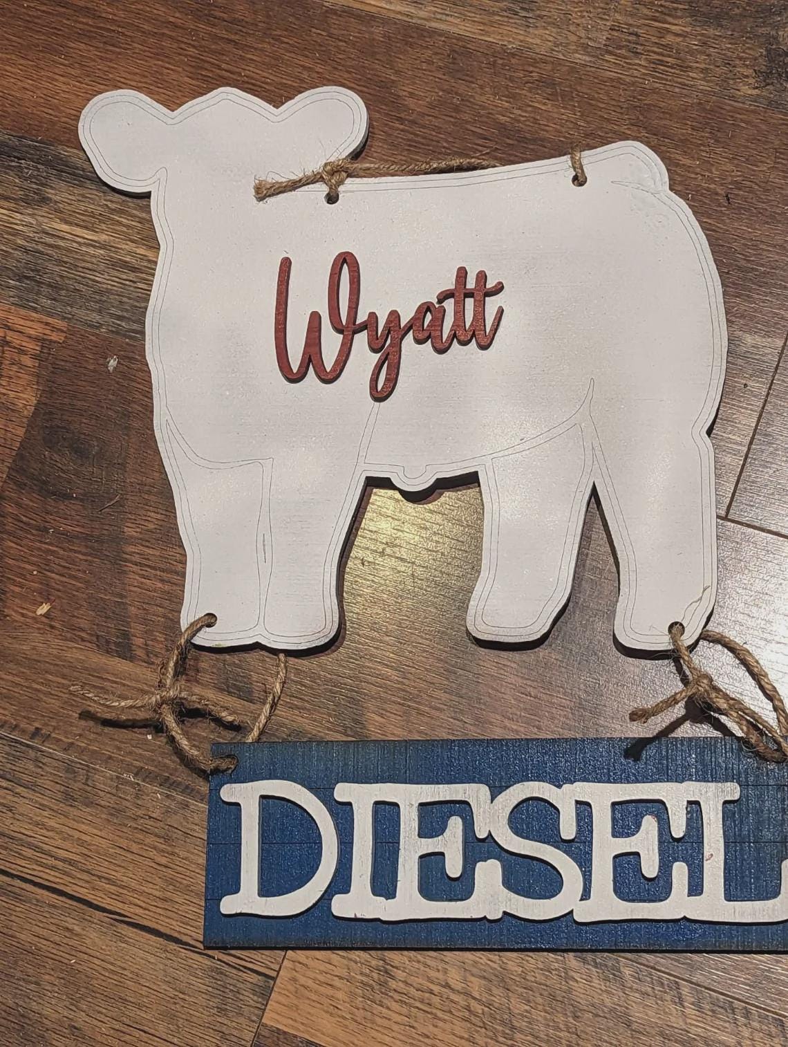 Custom Stall Signs - Cutout, Livestock, Steer, Lamb, Goat, Pig, Swine, Dairy goat, turkey