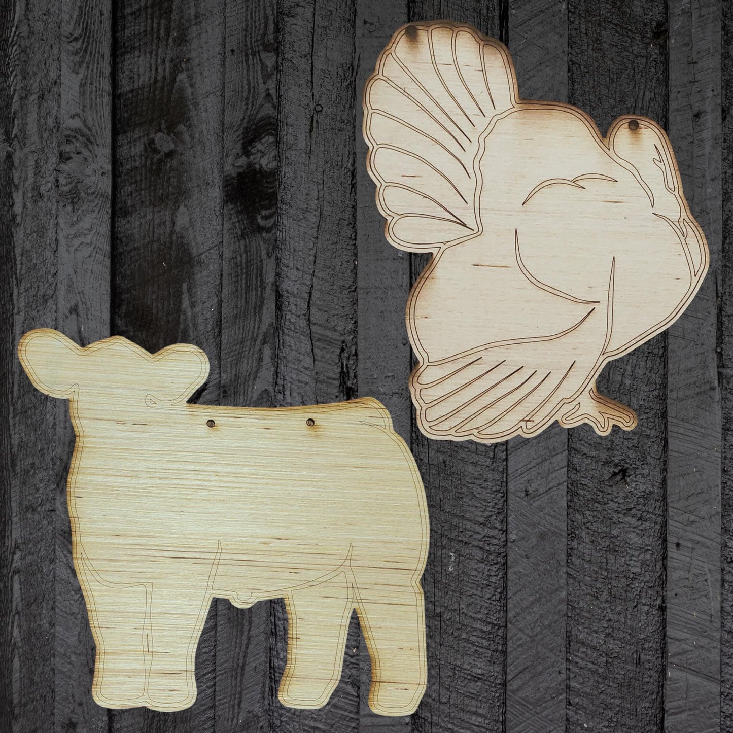 Driving Pig Wood Stall Sign Blank | Barrow or Gilt | Yorkshire, Blue Butt, Hampshire, Berkshire | 4H & FFA Livestock Show DIY Pig Sign