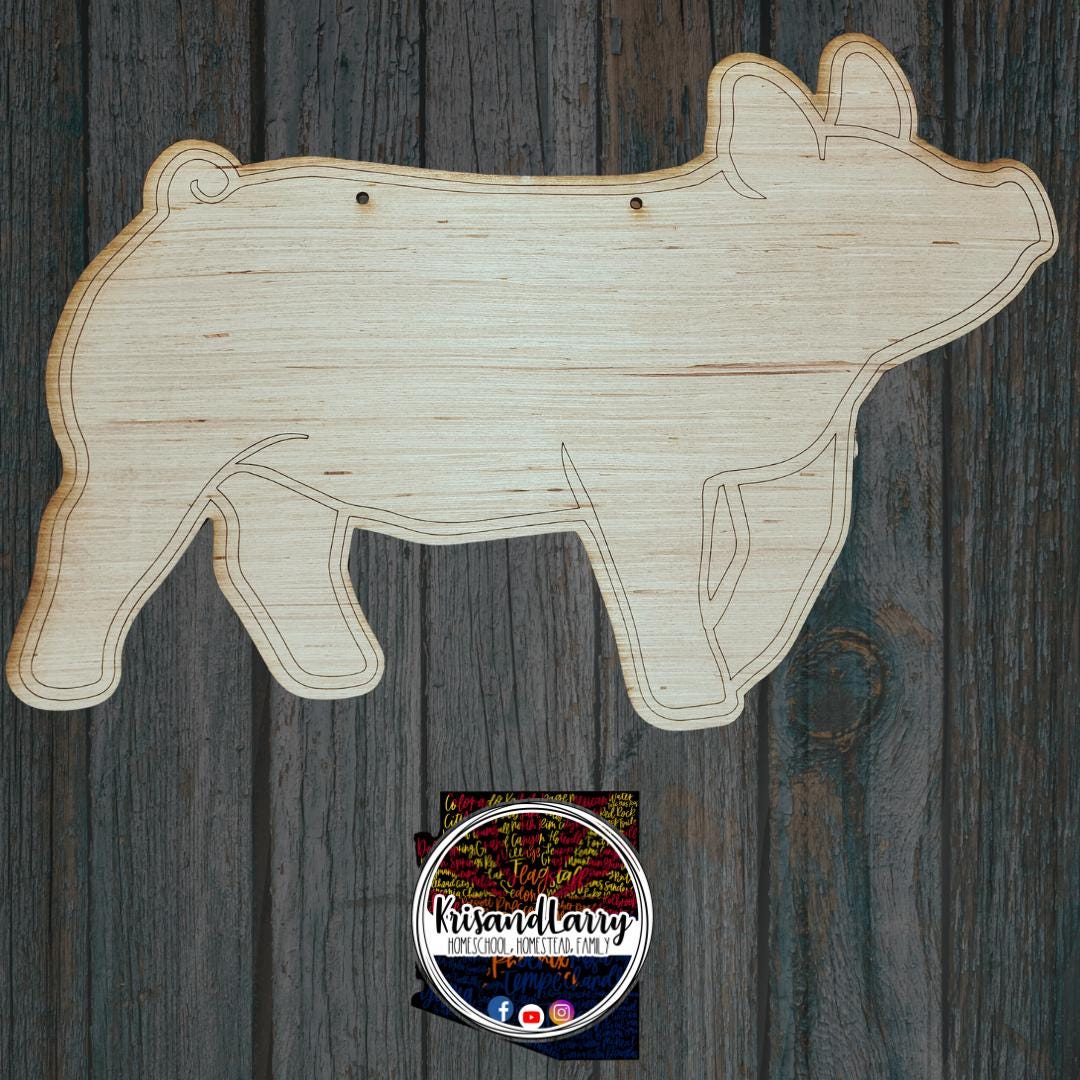 Pig Stall Sign blank, ears up, yorkshire, blue butt, hampshire, berkshire , livestock, wood stall blank, pig, hog, swine,