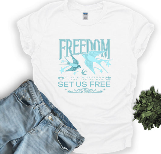 Vintage Rock style - FREEDOM - Christian Tee-shirt
