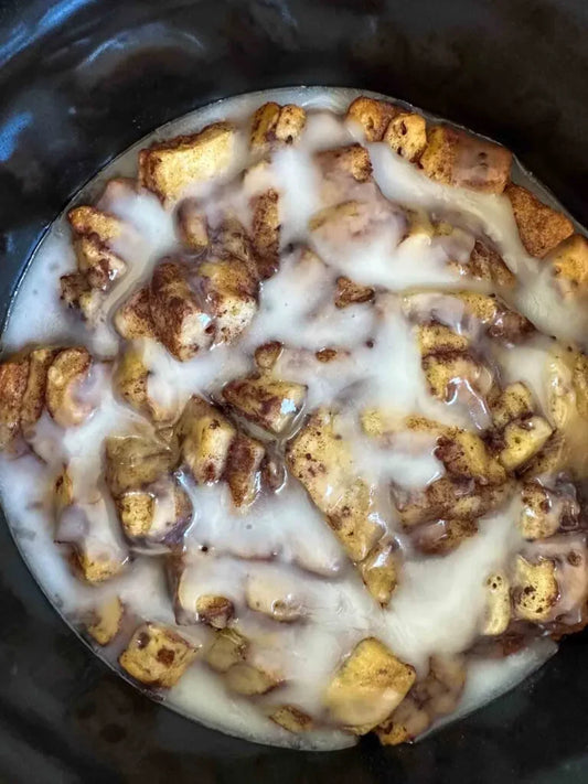Making Cinnamon Rolls in the Crock Pot