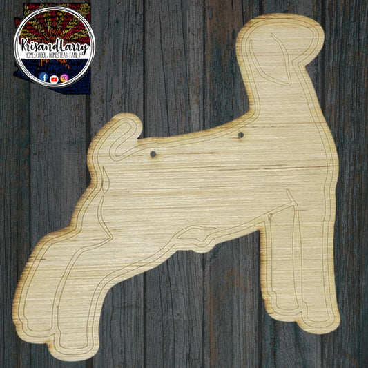 Market goat Wood Sign blank, boer, livestock