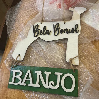 Custom Livestock Stall Signs – Steer, Lamb, Goat, Pig, Swine, Dairy Goat, Turkey – Cutout Barn Signs for 4-H & FFA Exhibitors