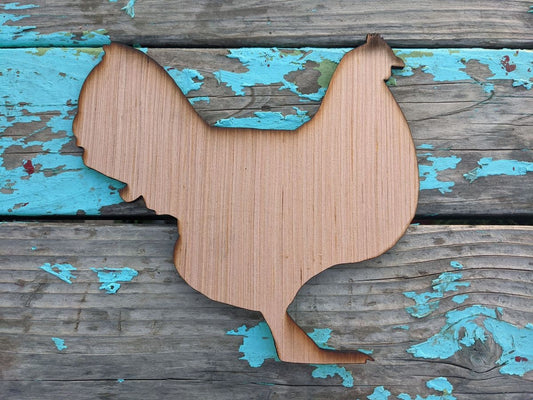 Show Chicken Wood Stall Blank, Cutout, Chicken, Chick, Pullet, Rooster, Cock, Cockerel, Hen, Livestock, Small stock