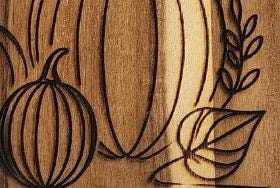 Pumpkins Acacia Wood Cutting Board, fall, autumn, thanksgiving