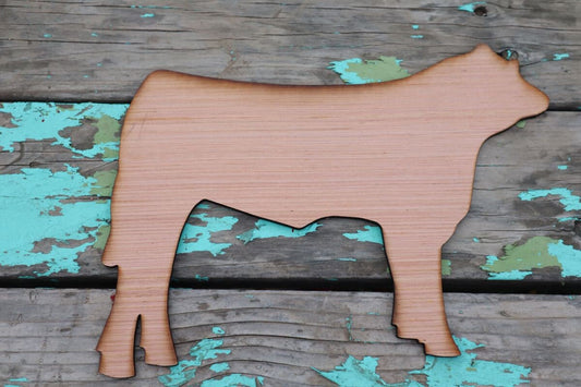 Market Steer Wood Stall Blank, Cutout, Cow,