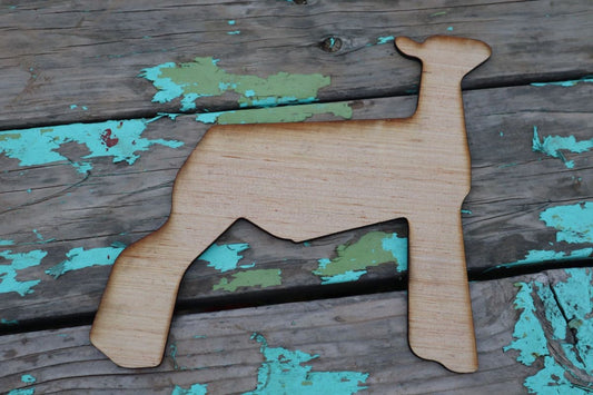 Market Lamb Wood Stall Blank, Cutout, show lamb, Sign, livestock