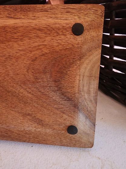 Pumpkin Acacia laser etched Tray for Fall, Thanksgiving, Halloween, original art