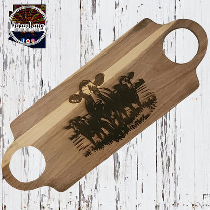 Cow, dairy cow, farm, Acacia Wood Cutting Board, serving platter