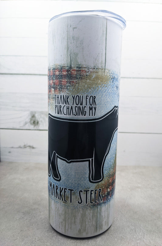 TUMBLER - Buyer's Thank You Gift - Livestock, Market Goat, Market Lamb, Market Swine, Market Steer
