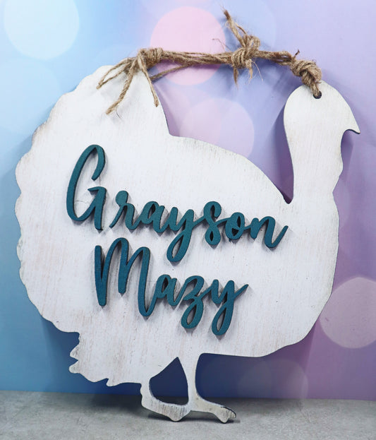Custom Livestock Animal Stall or Cage Sign, Steer, lamb, goat, pig, turkey, rabbit, chicken with showman name
