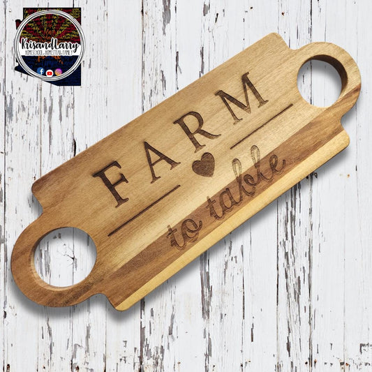 farm to table, farmhouse, farmhouse decor, Acacia Cutting Board