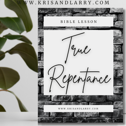 True Repentance - The Story of King David and  Bathsheba, 17 Page Christian Bible Study - Downloadable