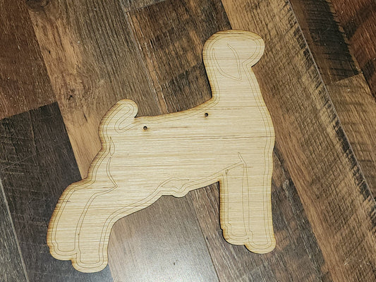 Market goat Wood Sign blank, boer, livestock