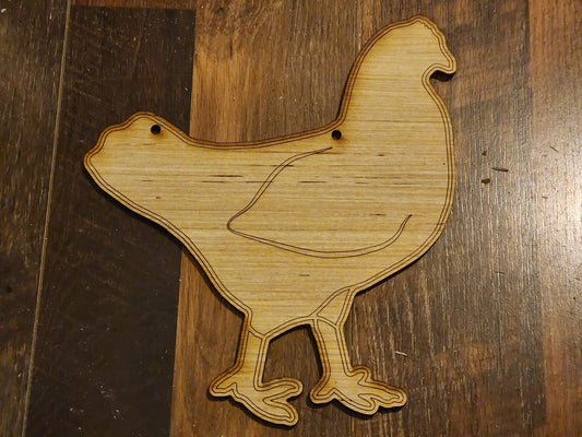 Chicken Cage Sign blank, livestock, wood stall blank, hen, rooster